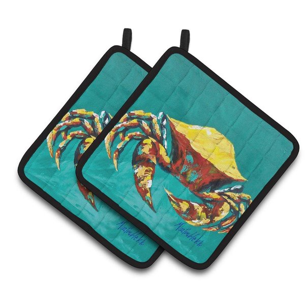 Carolines Treasures Crab Tunnel Pair of Pot Holders MW1322PTHD